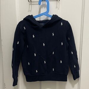 Polo by Ralph Lauren Kids Dark Blue Hoodie with White Accents